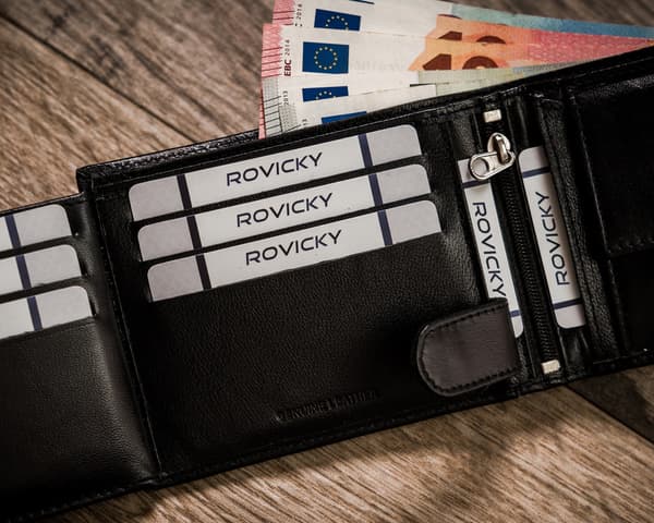 Elegantní pánská peněženka s RFID Protect anti-skimming systémem - Rovicky