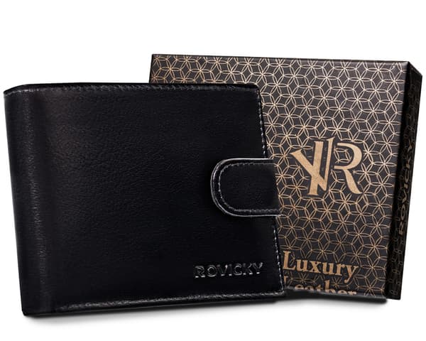 Elegantní pánská peněženka s RFID Protect anti-skimming systémem - Rovicky