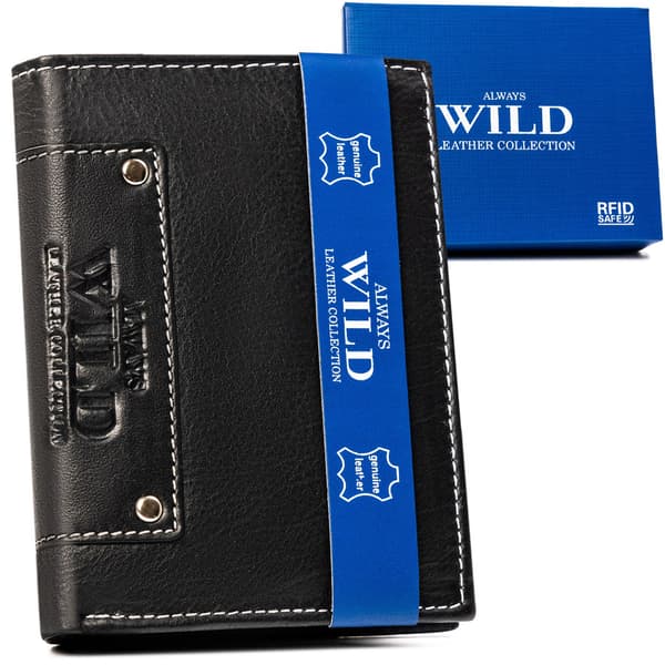 Pánská kožená peněženka bez vnější spony - Always Wild