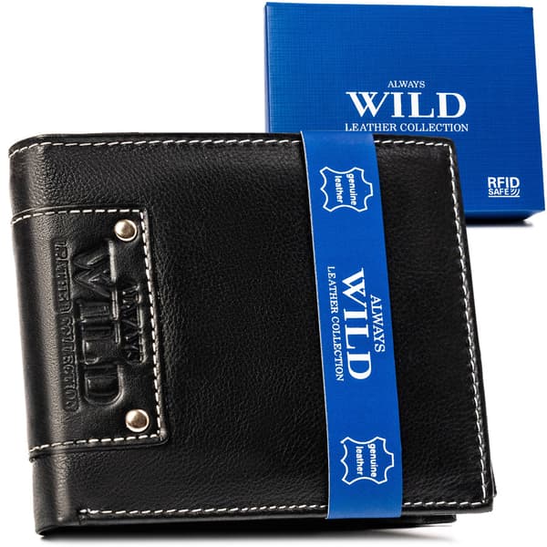 Klasická kožená pánská peněženka bez zapínání - Always Wild