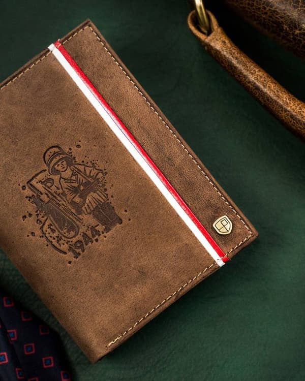 Velká, kožená pánská peněženka s patriotickým motivem - Peterson