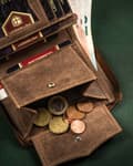 Miniatyrbillede 7 af 8: Herre læder pung med lynlås - Peterson