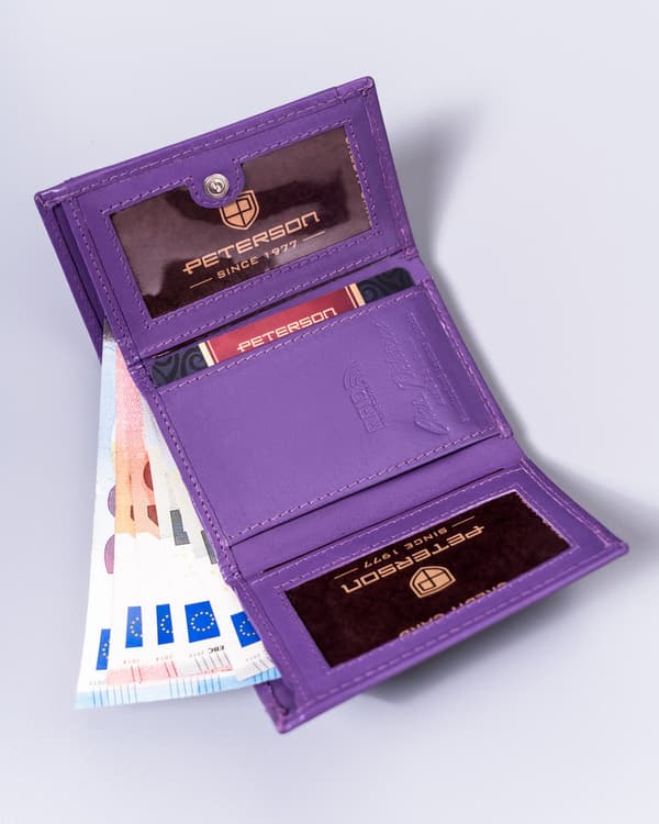 Malá, kožená dámská peněženka se systémem RFID Protect - Peterson