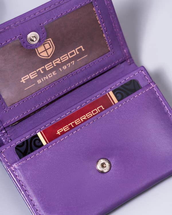 Malá, kožená dámská peněženka se systémem RFID Protect - Peterson