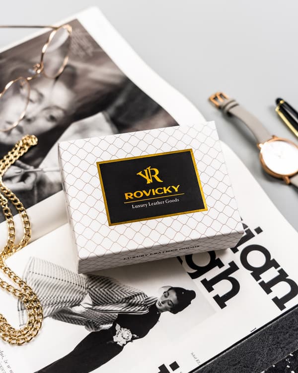 Elegantní, malá dámská peněženka z přírodní a ekologické kůže - Rovicky