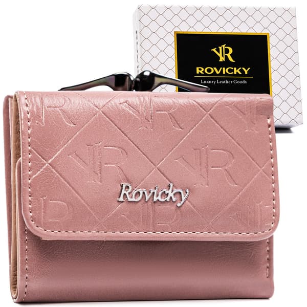 Elegantní, malá dámská peněženka z přírodní a ekologické kůže - Rovicky