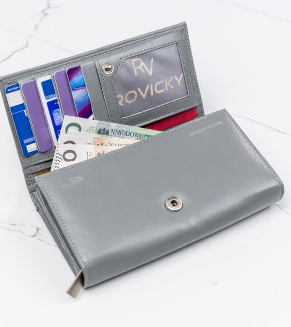Velká, kožená dámská peněženka na patentku - 4U Cavaldi