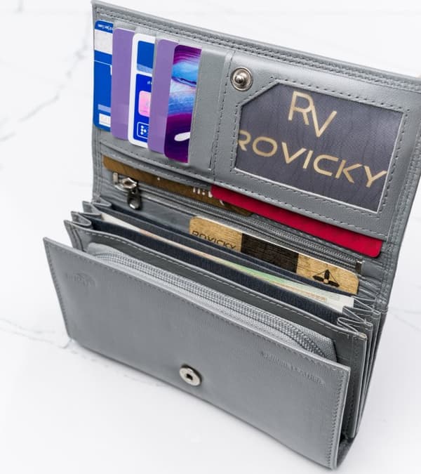 Velká, kožená dámská peněženka na patentku - 4U Cavaldi