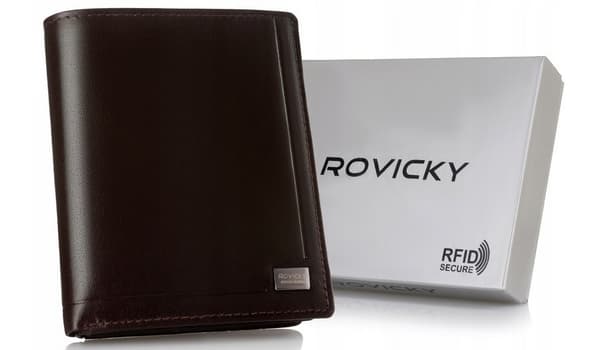 Pánská kožená peněženka vertikální orientace - Rovicky