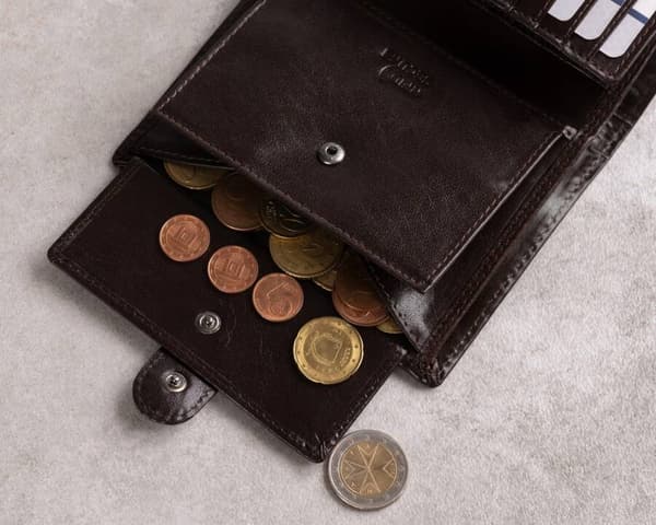 Velká, kožená pánská peněženka na patentku - Rovicky