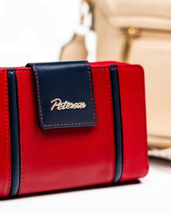 Elegantní dámská kožená peněženka na patentku a zip - Peterson