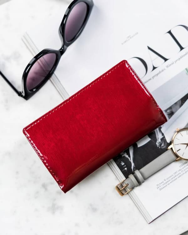 Elegantní dámská peněženka z lakované přírodní kůže - 4U Cavaldi