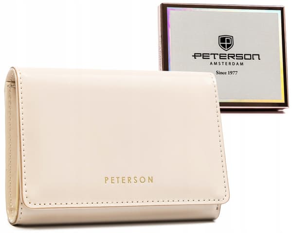Dámská peněženka z ekologické kůže na patentku a zip - Peterson
