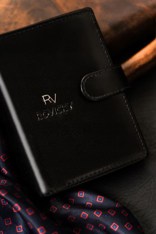 Kožená pánská peněženka vybavená systémem RFID - Rovicky