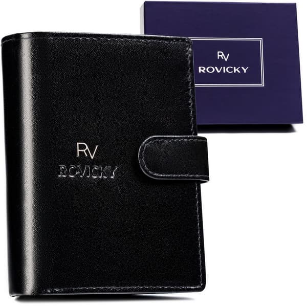 Kožená pánská peněženka vybavená systémem RFID - Rovicky