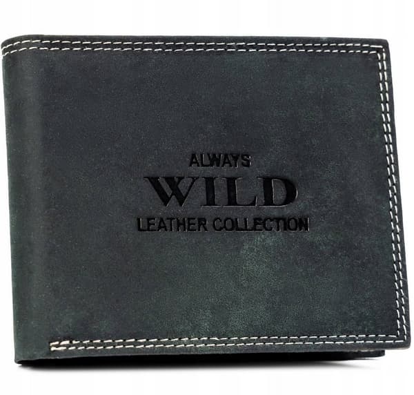 Velká pánská peněženka z přírodní kůže bez zapínání - Always Wild