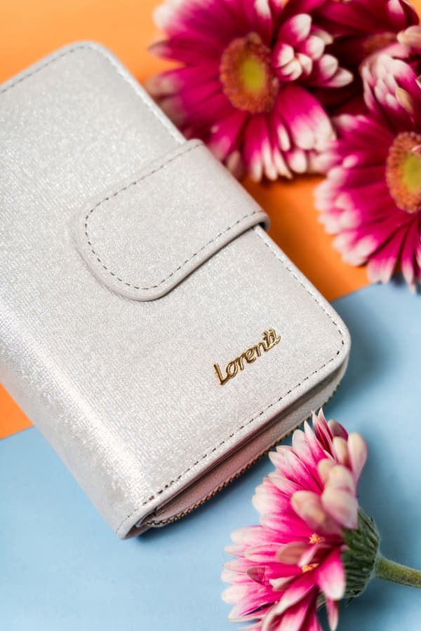 Kožená elegantní dámská peněženka na patentku a zip - Lorenti