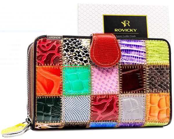 Stor, patchwork damepung - Rovicky