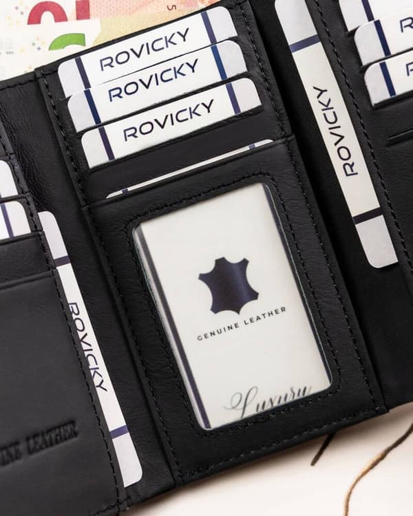 Elegantní dámská peněženka z přírodní a ekologické kůže - 4U Cavaldi