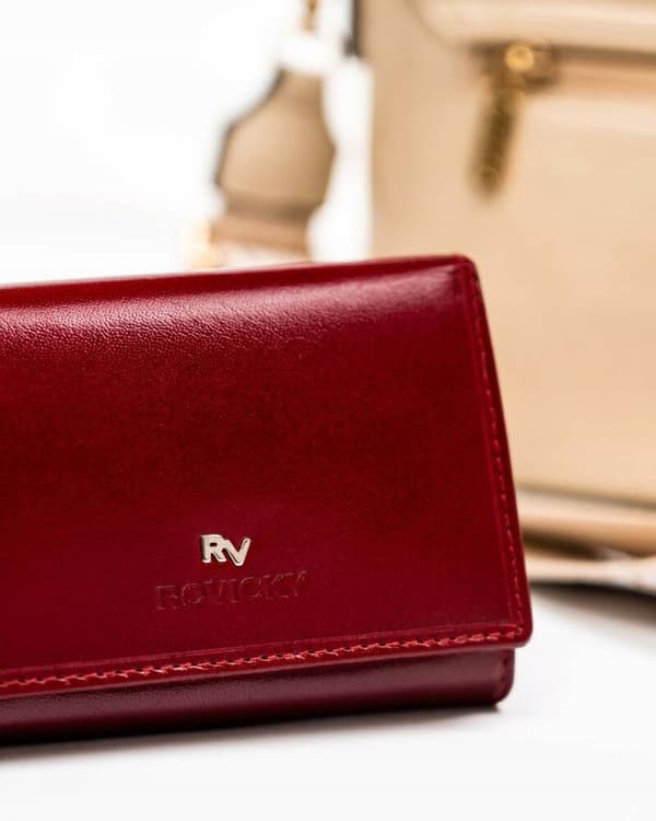 Klassisk damepung i læder med RFID-system - Rovicky