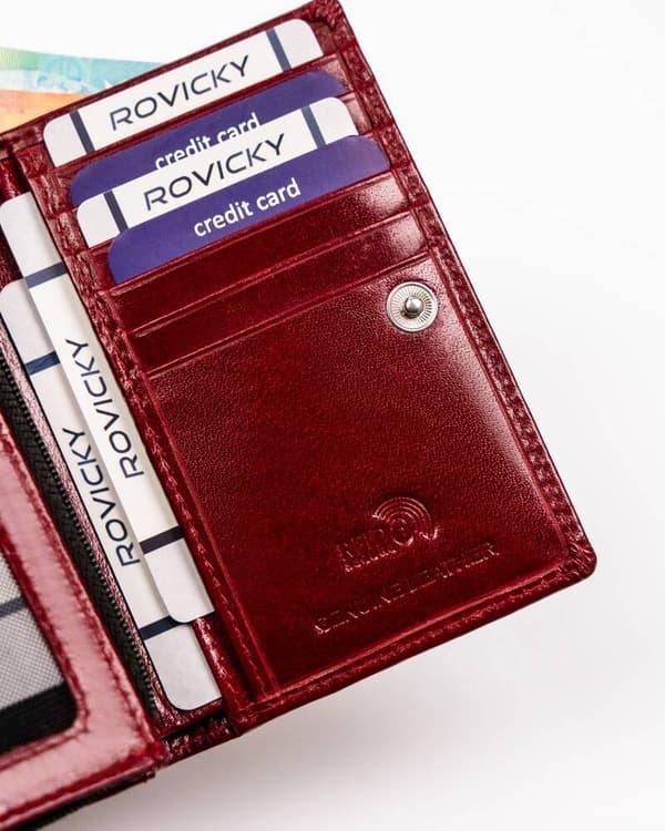 Kožená, střední dámská peněženka s RFID systémem - Rovicky