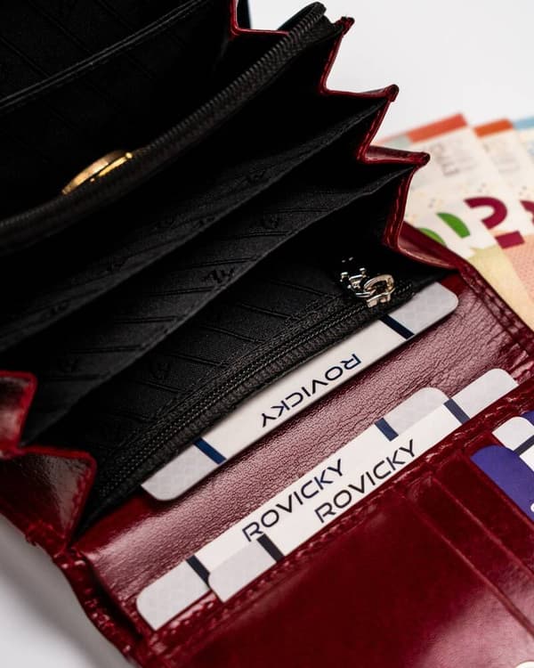Kožená, střední dámská peněženka s RFID systémem - Rovicky