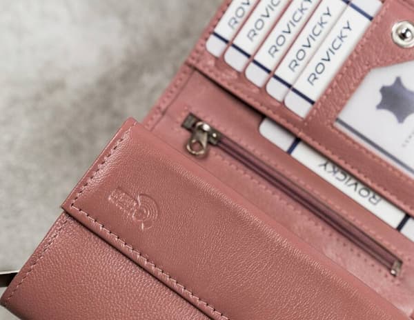 Dámská kožená peněženka s prostorem na fotky a RFID systémem - 4U Cavaldi