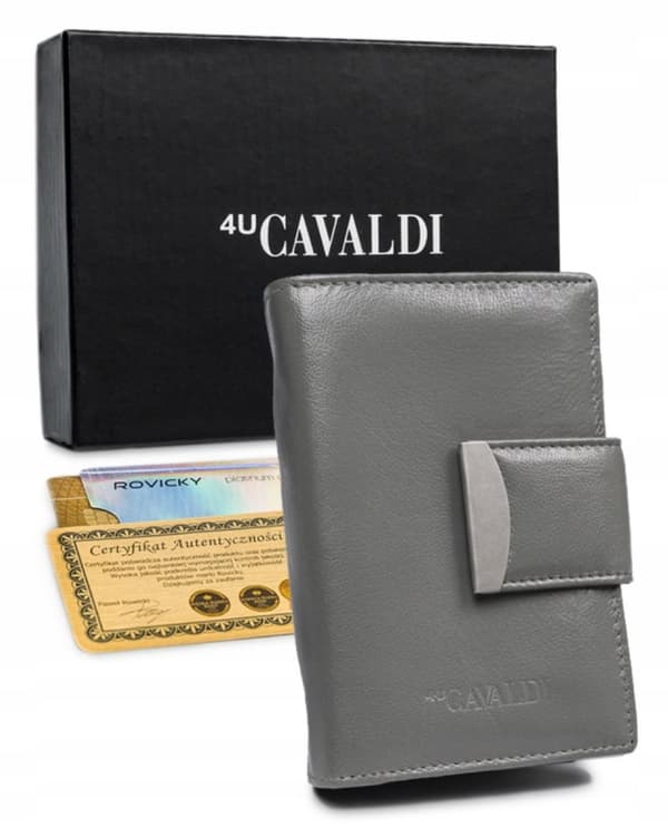 Lodret dame læder pung - 4U Cavaldi