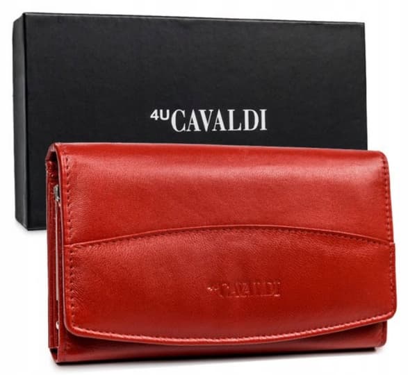 Velká, kožená dámská peněženka na patentku - 4U Cavaldi