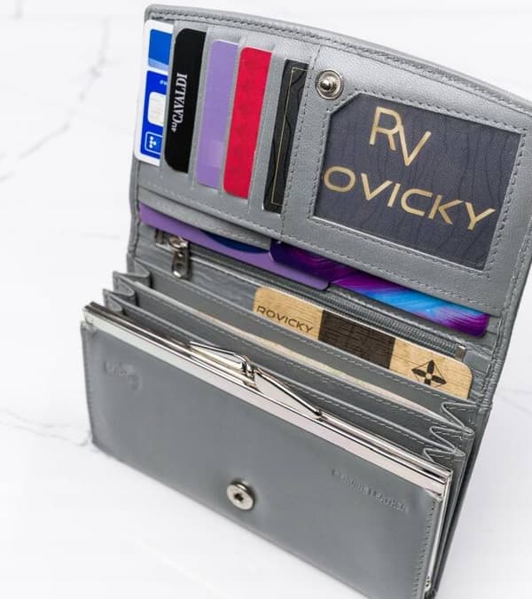 Velká, kožená dámská peněženka na patentku - 4U Cavaldi