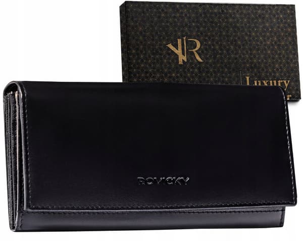 Velká kožená peněženka se systémem RFID Protect - Rovicky