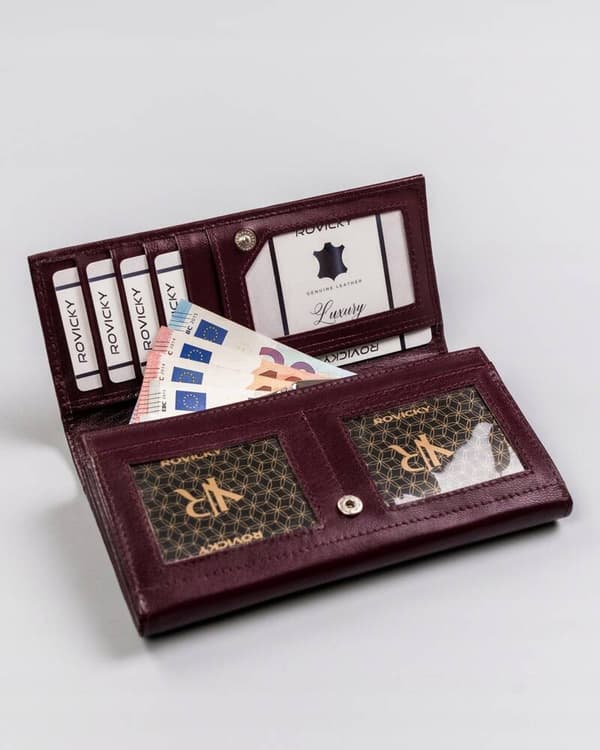 Velká kožená peněženka se systémem RFID Protect - Rovicky