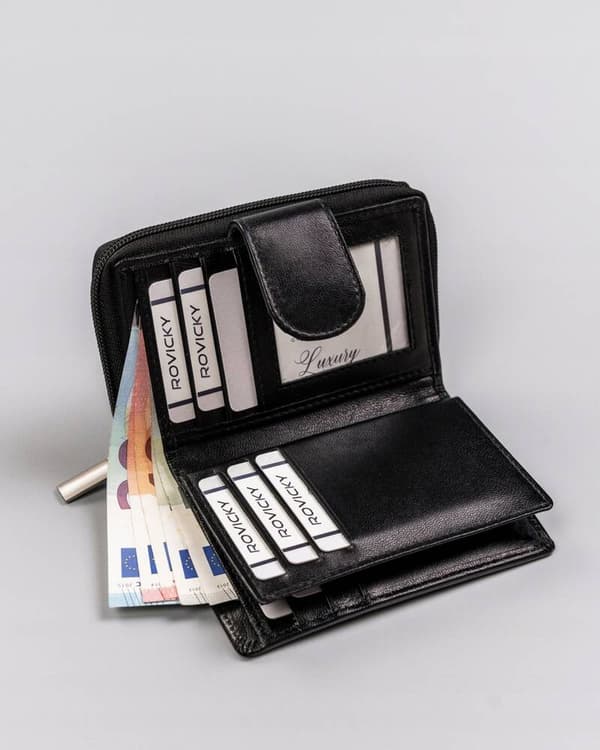 Dámská kožená peněženka se systémem RFID Protect - Rovicky