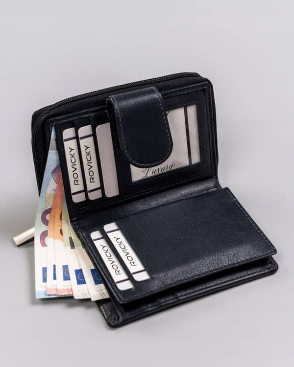 Dámská kožená peněženka se systémem RFID Protect - Rovicky