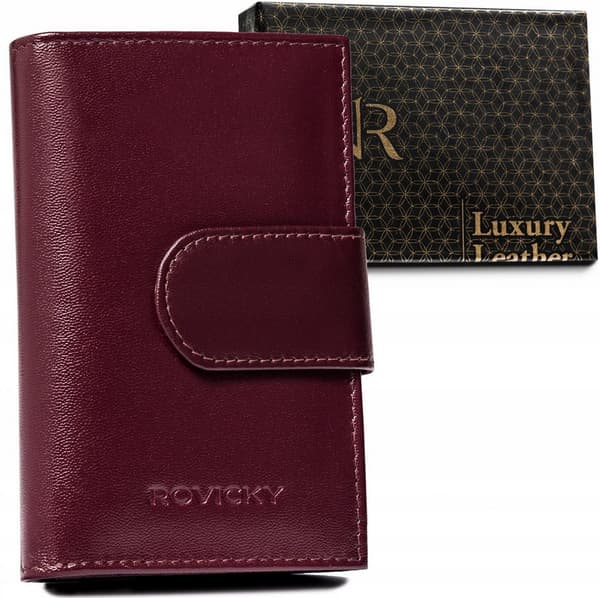 Elegantní dámská peněženka z přírodní kůže - Rovicky