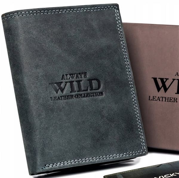 Pánská kožená peněženka s vnější platební kapsou - Always Wild