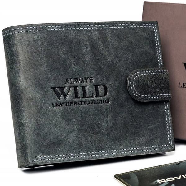 Pánská kožená peněženka na patentku - Always Wild