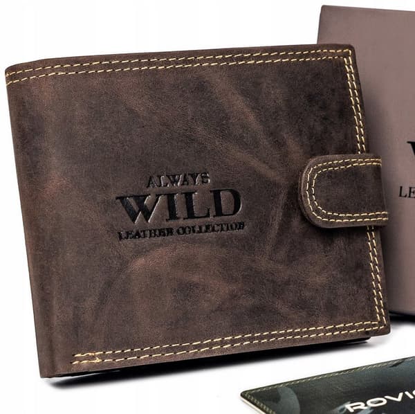 Pánská kožená peněženka na patentku - Always Wild