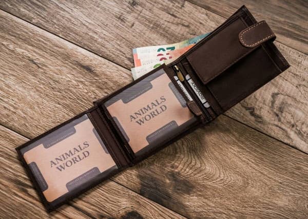 Elegantní pánská peněženka z přírodní kůže nubuk - Always Wild