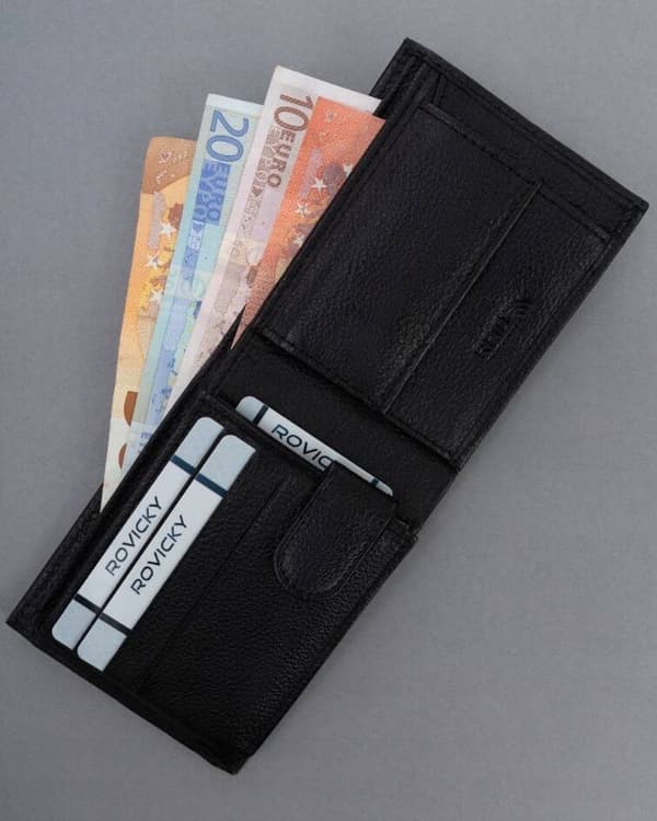 Lille, læder pung til mænd med RFID-system - 4U Cavaldi