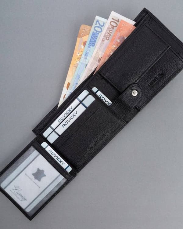 Lille, læder pung til mænd med RFID-system - 4U Cavaldi