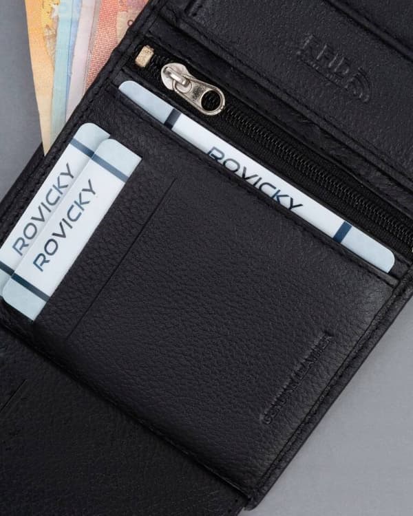 Kožená pánská peněženka s RFID systémem - 4U Cavaldi
