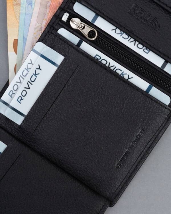 Kožená pánská peněženka s RFID systémem - 4U Cavaldi