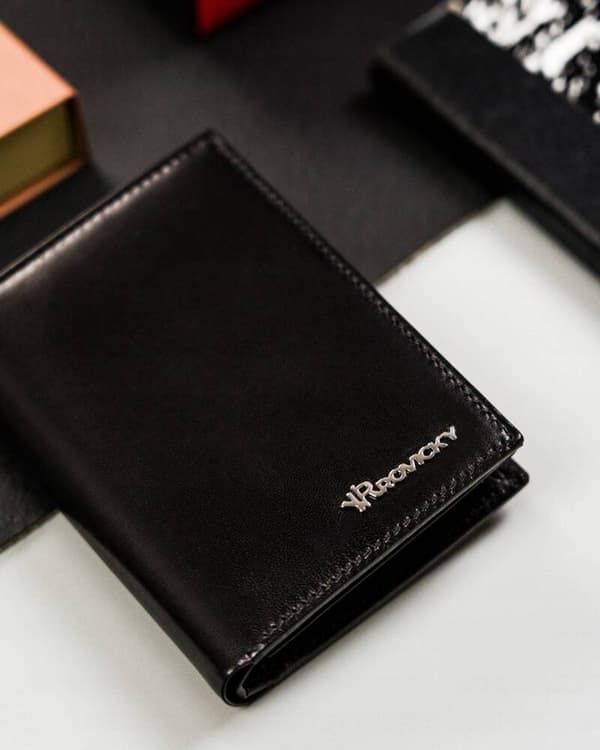 Kožená, velká pánská peněženka s RFID systémem - Rovicky