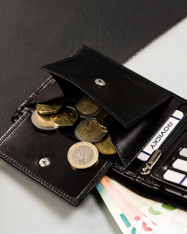 Kožená, horizontální pánská peněženka s RFID systémem - Rovicky