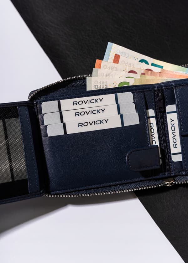 Pánská kožená peněženka na zip - Always Wild