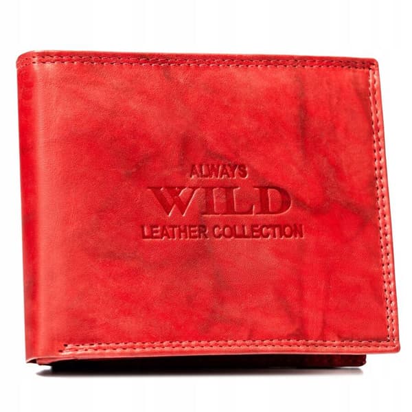 Stor, vandret herre læderpung - Always Wild