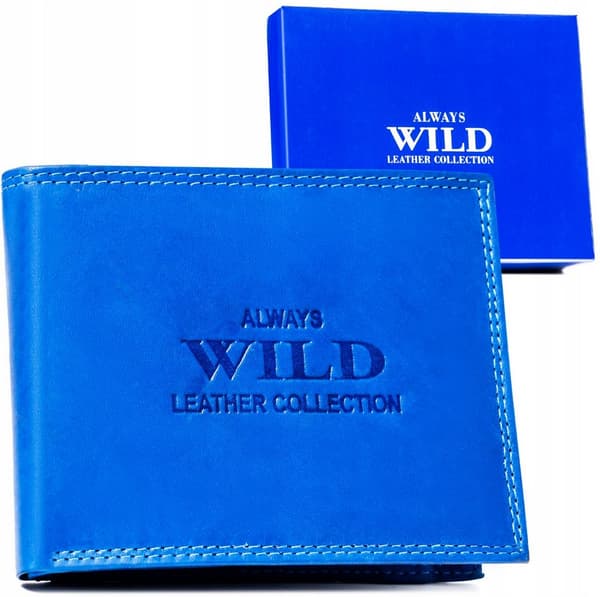 Velká, horizontální pánská kožená peněženka - Always Wild