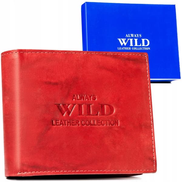 Velká, kožená pánská peněženka bez zapínání - Always Wild