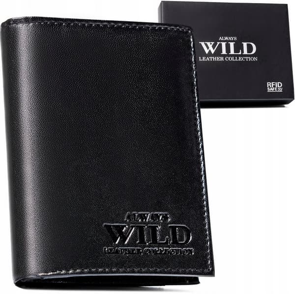 Klasická, vertikální pánská peněženka z přírodní kůže - Always Wild